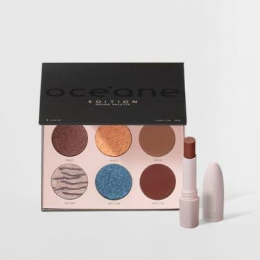 Imagem de Kit Paleta de Sombras Desire + Batom Marrom Océane Edition (2 Produtos)