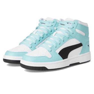 Imagem de PUMA Tênis feminino Rebound Layup, Puma Branco/PUMA Preto/Safe Lake, 40