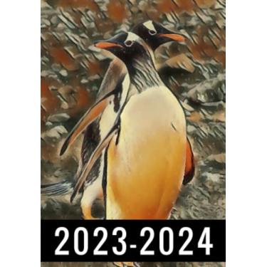 Imagem de Penguin 2-Year 2023-2024 Pocket Planner: Monthly Calendar & Agenda Organizer, Monthly Appointment Book, Jan 2023 Dec 2024 Personal Time Management, ... your next 2 years, Gifts For Penguin lovers.