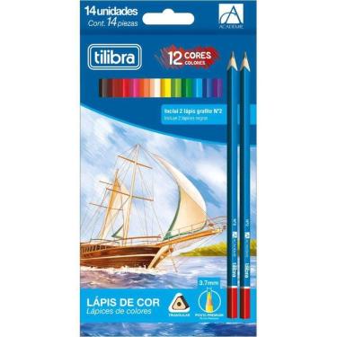 Imagem de Lápis De Cor Triangular Tilibra 12 Cores