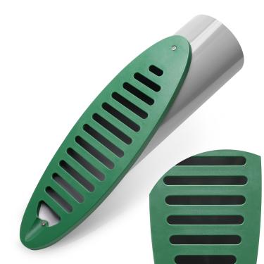 Imagem de Solaradgy Dreno de jardim de 10 cm, grade de drenagem angular verde para descarga de bomba de depósito e extensão de calha tubo de drenagem angular compatível com conectores de 10 cm reduzem a