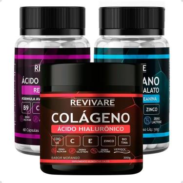 Imagem de Kit Resveratrol + Colageno 300g + Triptofano-Unissex