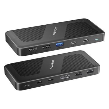 Imagem de ACASIS Dock Thunderbolt 4 - Com Porta Dp, Pd 100 W, Thunderbolt 4 De 40 Gb/S, Usb C/A, Estação De Acoplamento Para Laptop, Monitor Duplo, Tela Única De 8K Ou Tela Dupla De 6K Para Windows E Mac, Fun