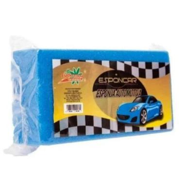 Imagem de Esponja Automotiva Macia Lava Carro Multiuso Azul 15x10x5 Cm  04 unid 