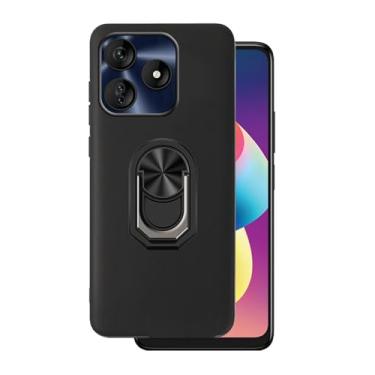 Imagem de DAMONDY Capa de telefone compatível com BLU G64L, capa à prova de choque de 360 anéis de borracha TPU macia fina com suporte [suporte magnético para carro] Capas protetoras para celular BLU G64L -