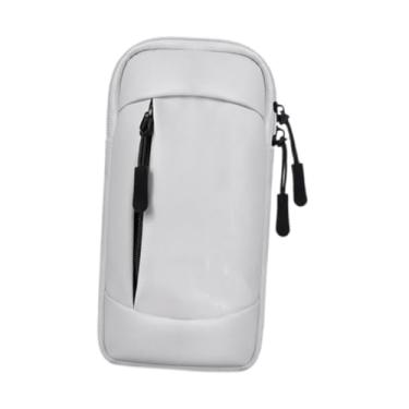 Imagem de Dynwave Sports braçadeira de braçadeira manga portátil portátil zíper de zíper smartphone saco de braço de braço de braço de braço para corrida de corrida, Cinza