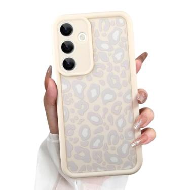 Imagem de KANGHAR Capa para celular Galaxy A16 estampa de leopardo fofa guepardo capa protetora de TPU macio à prova de choque projetada para Samsung Galaxy A16 cinza