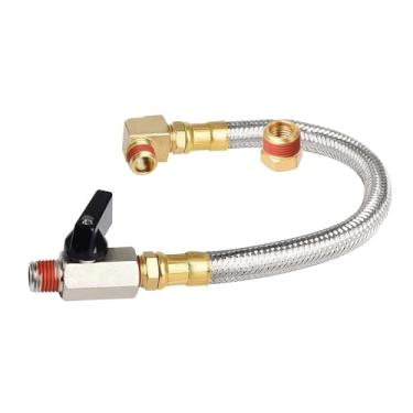 Imagem de Baoblaze Kit de montagem de drenagem estendida de tanque 1/4NPT EXTERNAL LINHA PROFISSIONAL FÁCIL de INSTALAÇÃO TUBO trançado para peças de compressor de ar