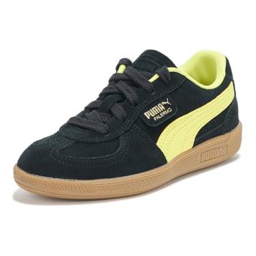 Imagem de PUMA Tênis infantil unissex Palermo (criança pequena), Puma Preto/limão Sherbert, 11.5 Little Kid
