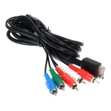 Imagem de Cabo De Vídeo Componente Para Playstation 2 Ps2 Ps3 Hd Rca