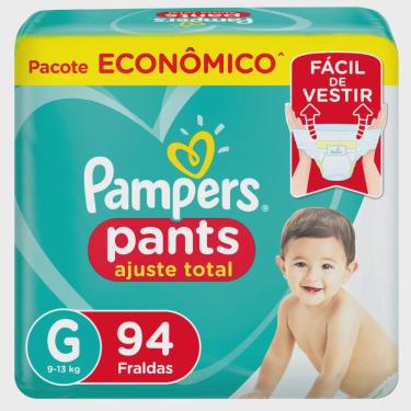 Imagem de Fralda pampers pants max ajuste total G com 94 unidades