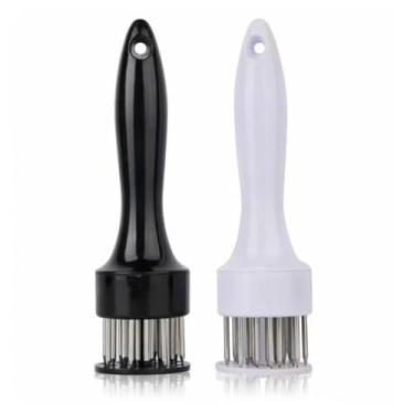 Imagem de Amaciador Batedor de Carne com Furador Manual em Aço Inox Carne Macia Suculento - TYDA