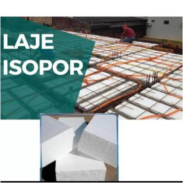 Imagem de 10 Placas de Isopor para Laje 100cm x 33cm x 7cm Máximo de 1 Kit por c