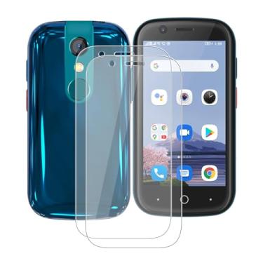 Imagem de [1 unidade] Protetor de tela Unihertz Jelly 2, película de vidro temperado com dureza 9H, antiarranhões, sem bolhas, película protetora para Unihertz Jelly 2 (7,8 cm)