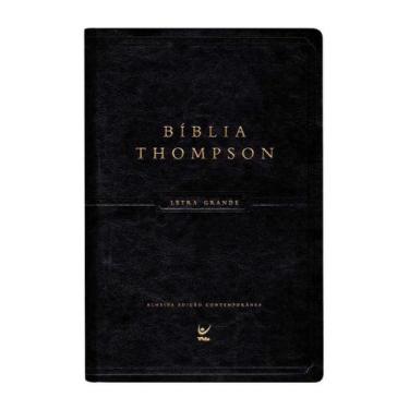Imagem de Livro - Biblia Thompson - Letra Grande - Com Indice - Capa Luxo Preta 