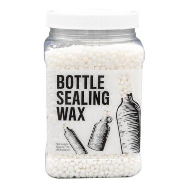 Imagem de Blended Waxes, Inc. Cera de vedação de garrafas Pastilhas de 500 g - Cera de engarrafamento resiliente e versátil para vedação de garrafas de vinho, cerveja e licor - Vedações entre 25-30 garrafas