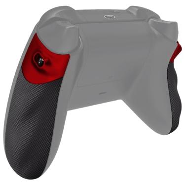 Imagem de eXtremeRate FLEXOR – Kit de parada de gatilho para controle Xbox Series X/S, cabo ergonômico antiderrapante para controle Xbox Core – Vermelho escarlate texturizado de diamante