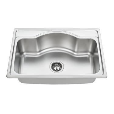 Imagem de Cuba Para Cozinha Gourmet Pia Inox 68X50X21Cm Acetinado Ghelplus Inox