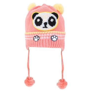 Imagem de Touca Gorro Infantil Salmão Panda Tamanho único