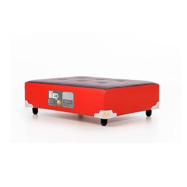 Imagem de Colchão Pet Cachorro Gato Mediopet Bed Marrom vermelho 60x80x19