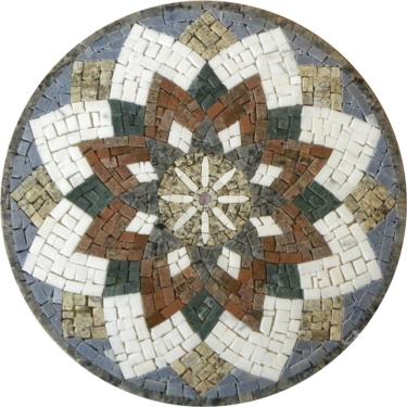 Imagem de Mandala Indiana Piso Mosaico árabe