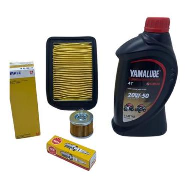 Imagem de Kit Troca Oleo Yamalube Filtro Oleo Filtro Ar Vela Xt 660 - NGK