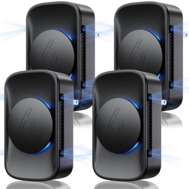 Imagem de iDiskk Ionizador De Ar Plug-In Para Casa (Pacote Com 4), Purificador Silencioso Íons Negativos Família, Quarto, Escritório, Cozinha, Mini Eliminador Odores, Limpador Animais Estimação, Pacote 4