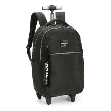 Imagem de Mochila Rodinhas Up4you Crinkle Clássica Cinza Luxcel - Napolestore