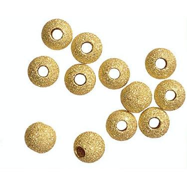 Imagem de (4mm, Gold Filled) - Stardust Sparkle 4mm Gold Filled Round Beads 14/20 (Qty=12) USA Made