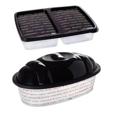 Imagem de Porta pão e porta presunto e queijo Plasútil CORAÇÕES