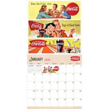 Imagem de Coca-Cola 2026: calendário de parede vintage nostalgia