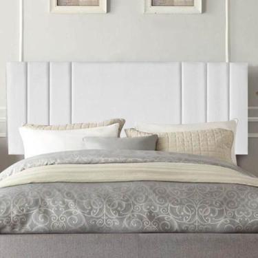 Imagem de Painel Estofado Luxo Grécia 195cm King Size Para Cama Box material sin