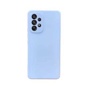 Imagem de Capa Case Aveludada Samsung A01 ao a14, A01, AZUL BEBE