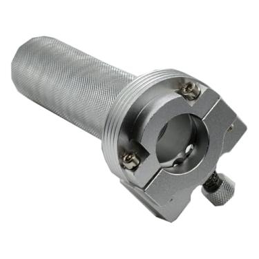 Imagem de XDF Manípulo do acelerador de torção de 2,5 cm, controle de óleo combustível, acelerador de guidão rápido compatível com Harley Davidson Sportster 883 1200 liga de alumínio (prata)