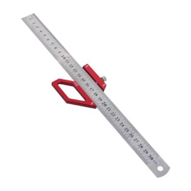 Imagem de Ioensy Régua de marcação de riscador para marcenaria, medidor de linha de marcação com de posicionamento, ângulo ajustável de 45/60/90 graus