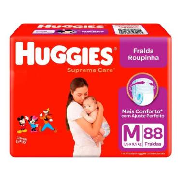 Imagem de Fralda Huggies Supreme Care Roupinha Calça - Tam. M 5,5kg a 9,5kg 88 U