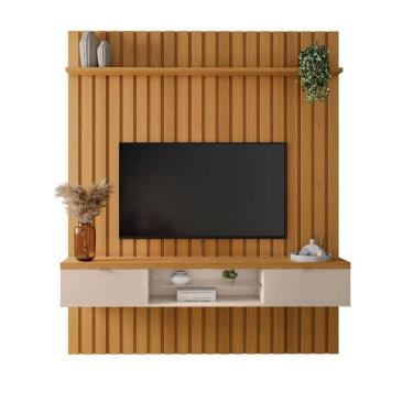 Imagem de Painel Fusion 1.8 Para Tv 70 Polegadas 182x218 Com Bancada -EdeCasaMoveis
