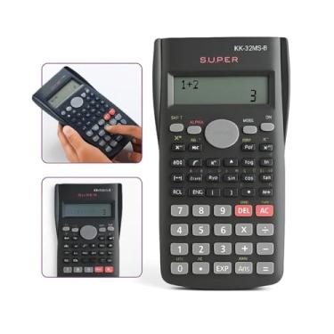Imagem de Calculadora Científica Escolar Profissional Premium 240 Funções com Capa 12 Digitos Volta as Aulas Engenharia Contabilidade
