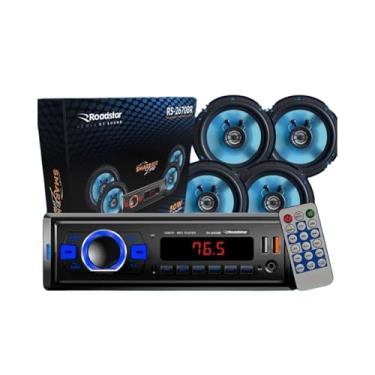 Imagem de Kit Auto Rádio com 2 Pares de Alto Falante 6.5" 4 Ohms Roadstar - RS2670BR MI