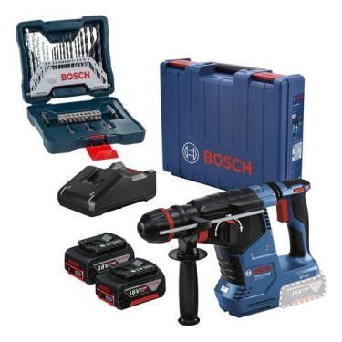 Imagem de Martelete Rompedor Gbh 187-li Bosch 2 Baterias Kit 33 Brocas