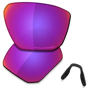 Imagem de SAUCER Lentes de reposição premium e protetores de nariz para óculos de sol Oakley Targetline OO9397 de alta definição - Midnight Sun polarizado