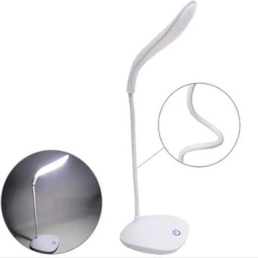 Imagem de Luminaria de mesa recarregavel bancada com 21 abajur leds articulada s