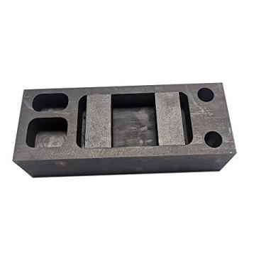 Imagem de OTOOLWORLD Molde ajustável de lingote de fundição de grafite dupla face metal refino sucata ouro prata molde de grafite ajustável