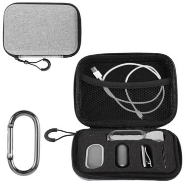 Imagem de Capa Protetora para Gravador de Voz PLAUD NotePin AI, EVA Macio Capa de Transporte Gravador Voz Protetora Portátil com Kit Mosquetão para Mulheres e Homens (Preto)