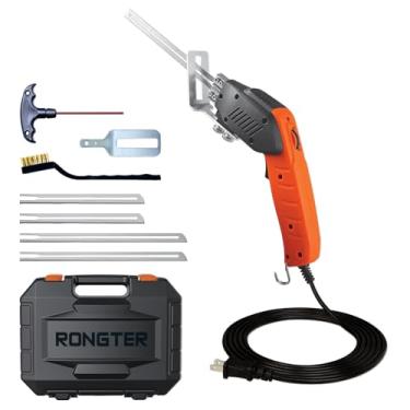 Imagem de RONGTER Faca Elétrica Refrigerada A Ar - Ferramenta De Corte Espuma Com Lâminas E Acessórios, Use O Cortador Para Gravação Faça Você Mesmo
