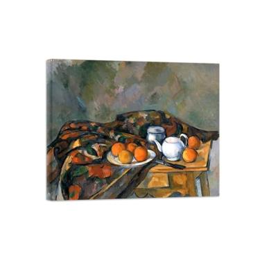 Imagem de Natureza Morta Quadro Parede em Tela-Famosas Pinturas para Sala de Jantar-Bule de chá-Decoração Cozinha Vintage 20x25cm Tela Embrulhada