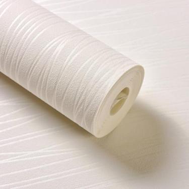 Imagem de 53 * 500 cm Floresta Luar Não Tecido 3D Estéreo Papel de Parede Autoadesivo Quente Quarto Sala de Estar Papel de Parede Off-White 53 * 500 cm