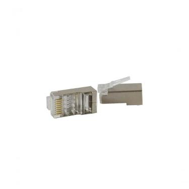 Imagem de Conector Rj-45 Macho Evus C-103 Cat6 Blindado 100un.