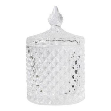 Imagem de Bomboniere De Vidro C/ Tampa Baleiro Bala - Abelhuda Presentes