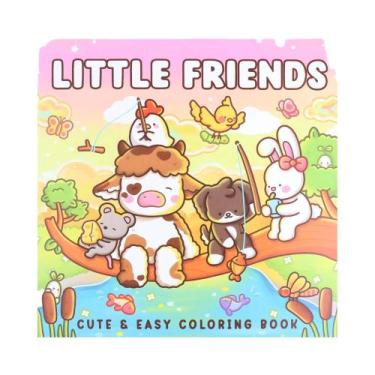Imagem de Livro De Colorir Para Adultos E Adolescentes Criaturas Fofas E Assusta